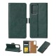 Rixus Bookcase For Samsung Galaxy A22 5G A226B Dark Green