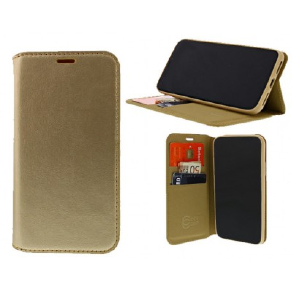 Rixus Bookcase For iPhone 11 Pro Max Gold