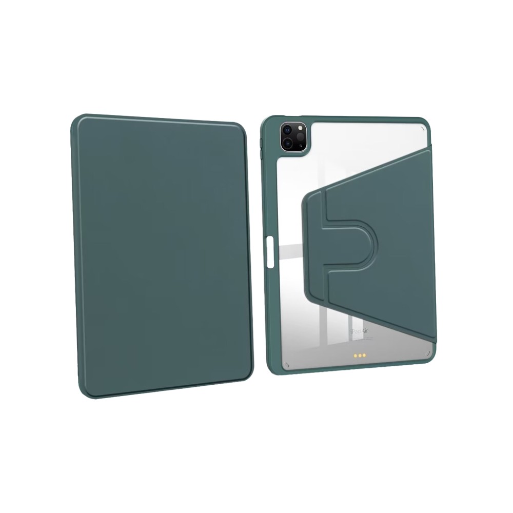 For iPad Air, Air 2 9.7 PU Leather Protective Case Midnight Green