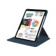 For iPad Air, Air 2 9.7 PU Leather Protective Case Dark Blue