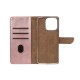 Rixus Bookcase For iPhone 16 Pro Pink