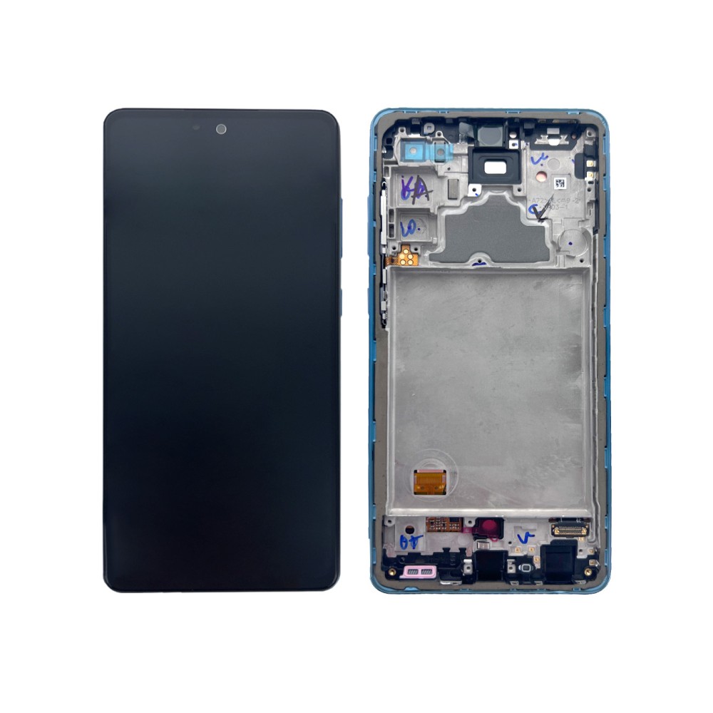 Samsung Galaxy A72 A725F Display And Digitizer With Frame Awesome Blue Service Pack