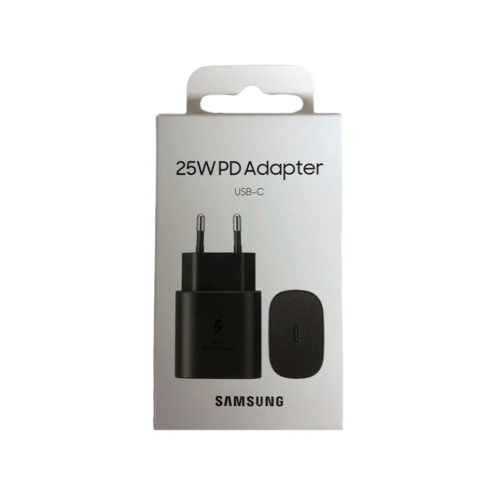 Samsung Fast Charger USB-C 25W Black Original Retail Box