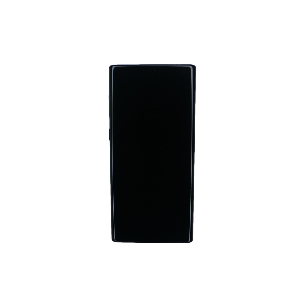 Samsung Galaxy Note 10 N970F Display And Digitizer With Frame Aura Black Service Pack
