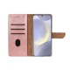 Rixus Bookcase For Samsung Galaxy S25 Plus S9360 Pink