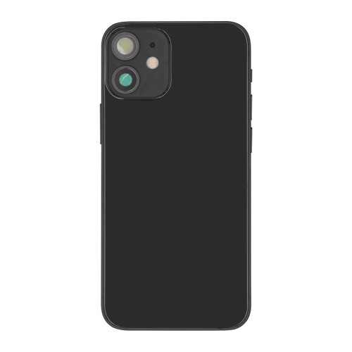 For iPhone 12 Mini Complete Housing incl. All Small Parts Without Battery & Back Camera Black