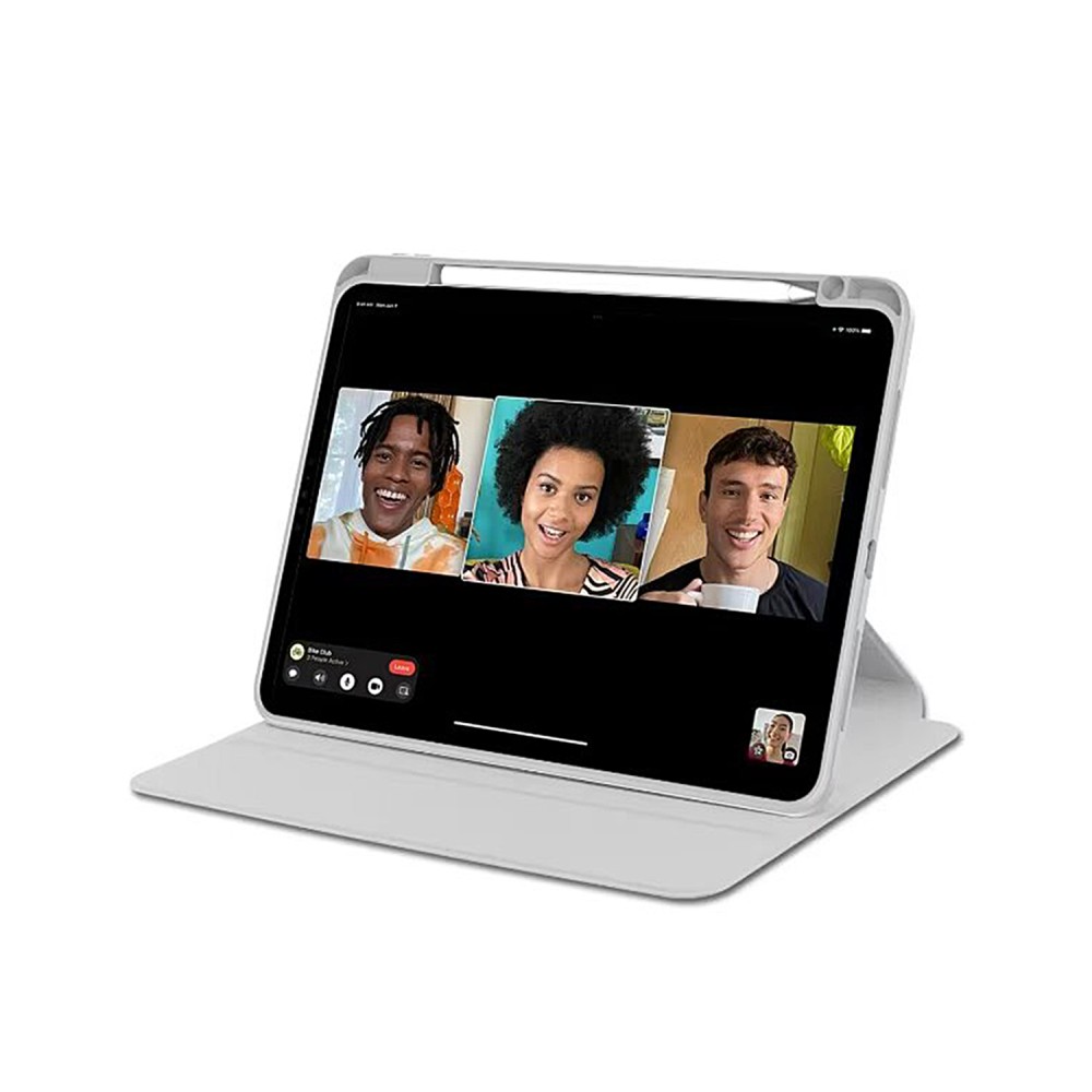 For iPad 10 10.9 2022 PU Leather Protective Case Grey