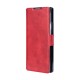 Rixus Wallet Case For Samsung Galaxy Z Fold 5 With Pen Holder Red