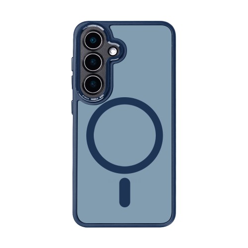 Rixus Classic 04 Case With MagSafe For Samsung Galaxy S25 Plus S936B Dark Blue