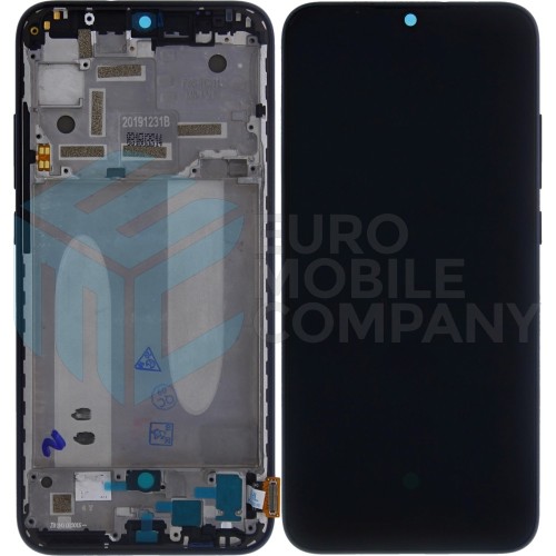Xiaomi Mi A3 Display + Digitizer With Frame (5606101260B6) - Black