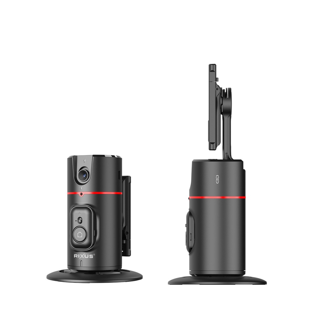 Rixus RXAG01 Auto Face Tracking For Vlog, Video, Tik Tok Black