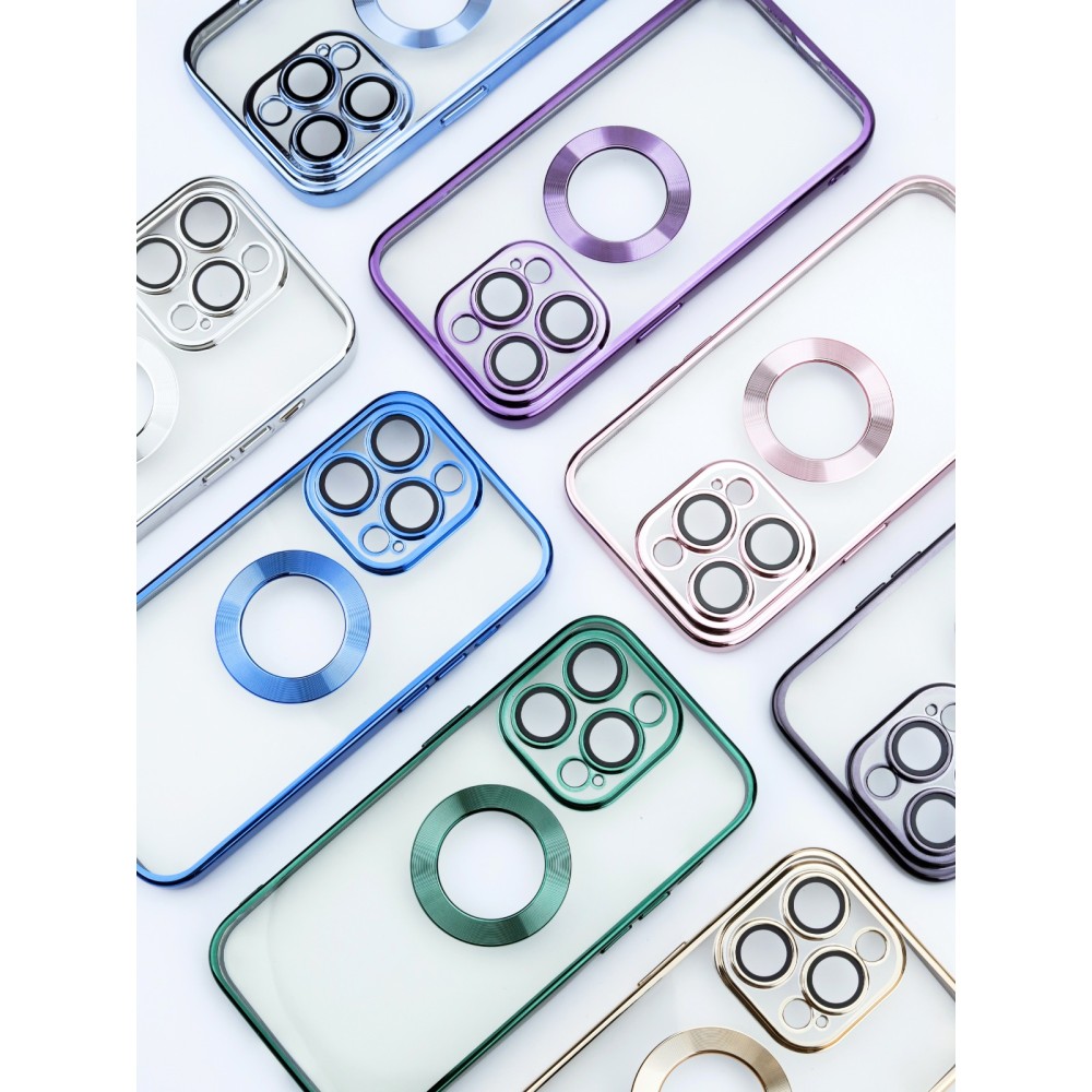 NY Glossy Phone & Camera TPU Case For iPhone 13 - Transparent Black
