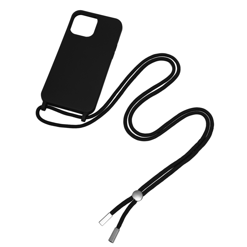 Furlo TPU Necklace Cord Cover For iPhone 14 Plus - Black
