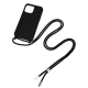 Furlo TPU Necklace Cord Cover For iPhone 14 Plus - Black