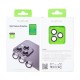 Rixus For iPhone 15 Pro, 15 Pro Max Metal Shield Camera Tempered Glass White Titanium