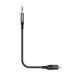Rixus RXMU35L 3.5mm AUX To Lighting Braided Audio Cable 120 CM Black