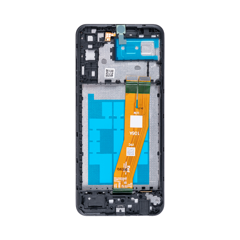 Samsung Galaxy A04e A042F Display And Digitizer With Frame Black Soft-OLED