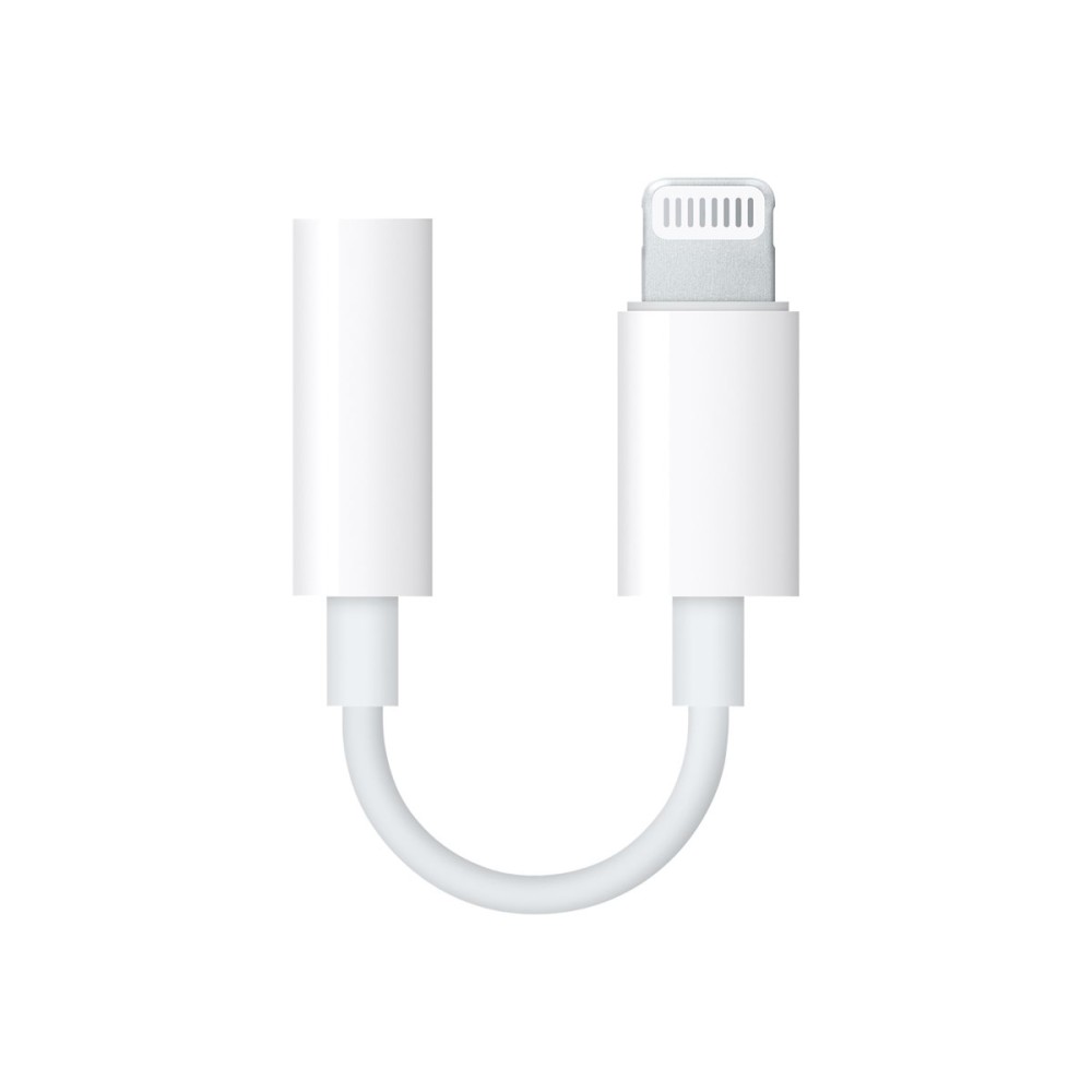Apple Lightning To 3.5mm Jack Adapter 5cm White (MMX62ZM/A)