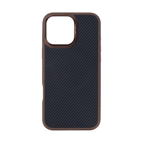 Rixus Mag Carbon With MagSafe For iPhone 16 Pro Max Brown