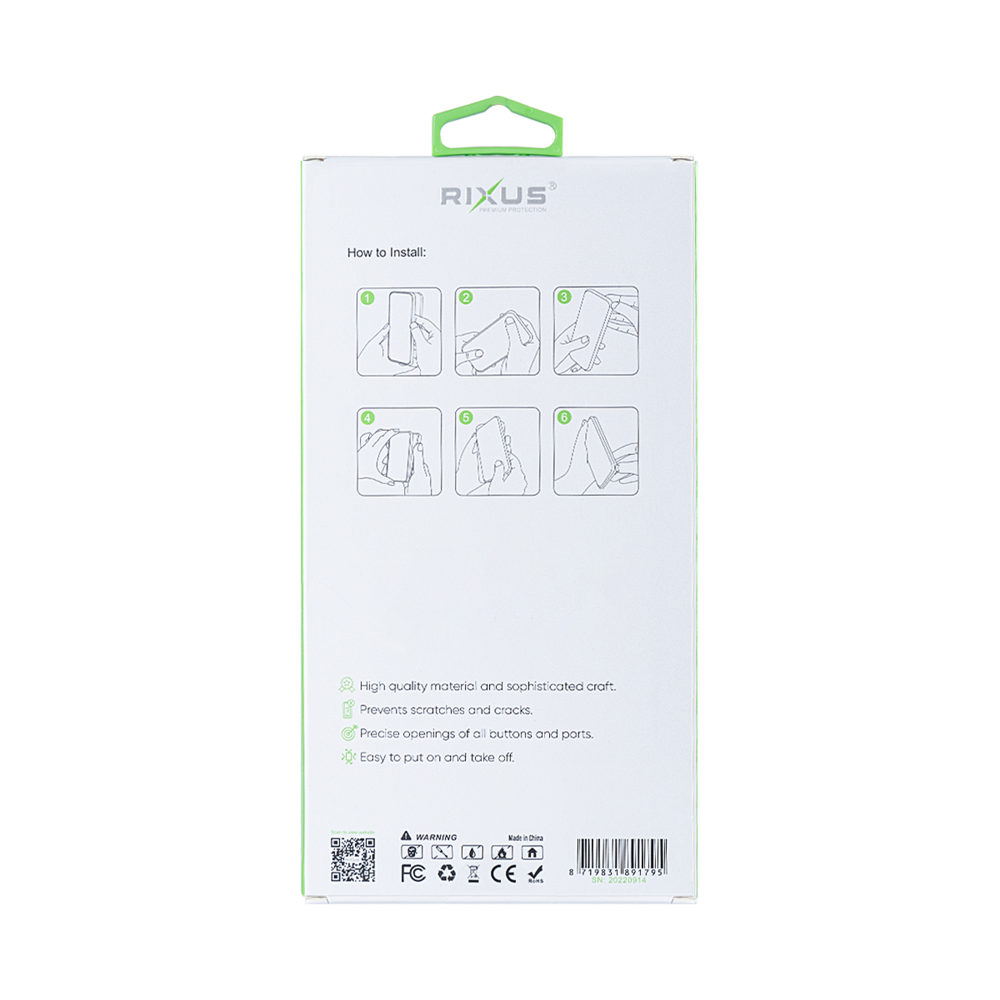 Rixus For Samsung Galaxy A15 5G A156B Anti-Burst Case Transparent