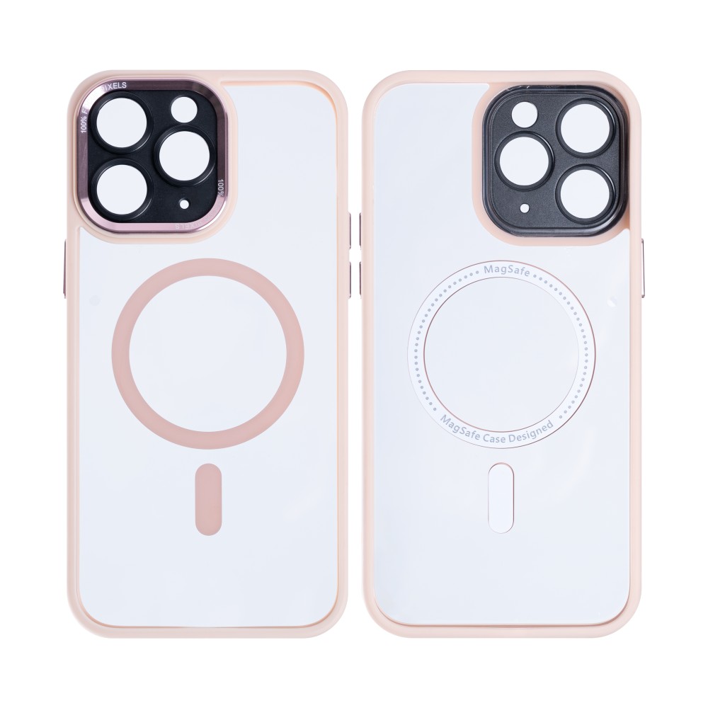 Rixus Classic 04 Case With MagSafe For iPhone 11 Pro Max Pink