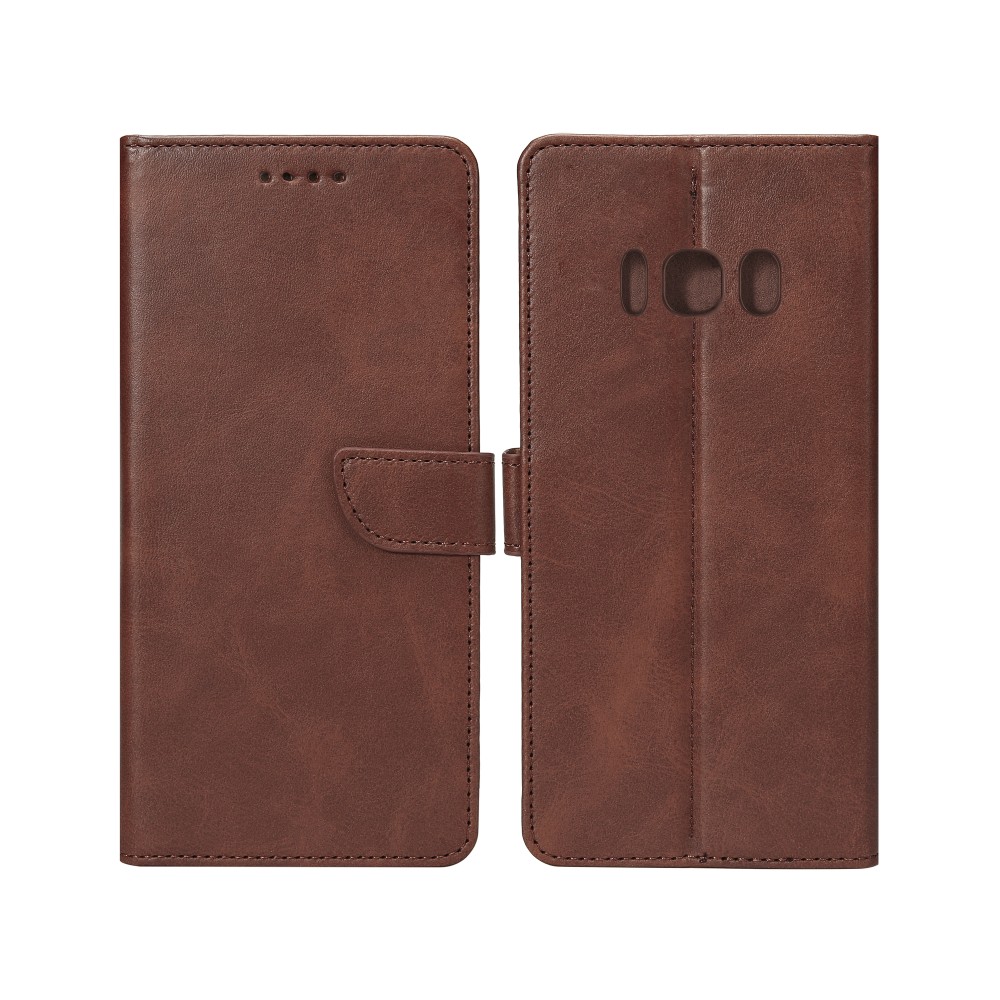 Rixus Bookcase For Samsung Galaxy S8 G950F Brown