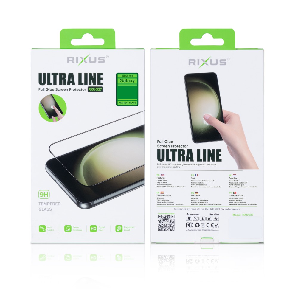 Rixus For Samsung Galaxy S21 5G G991B Ultra Thin Tempered Glass