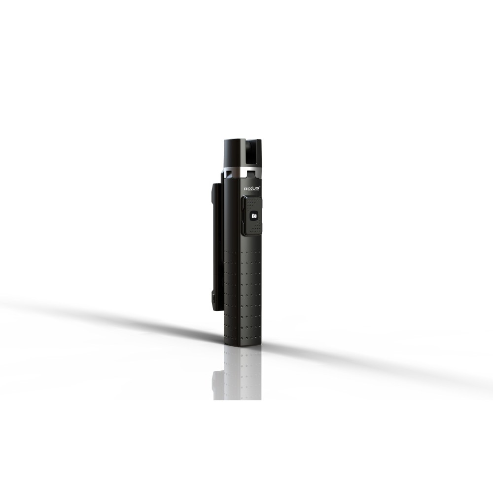 Rixus RXSF08 Aluminum High Quality Selfie Stick With Double Led Light Black