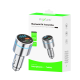 Rixus RXBT40 All-Metal Car FM Transmitter Bluetooth 5.3 Silver