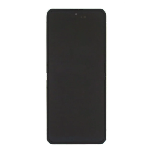 Samsung Galaxy Z Flip 3 (SM-F711B) Display Complete + Frame (No Camera) GH82-27243B / GH82-26273B - Cream