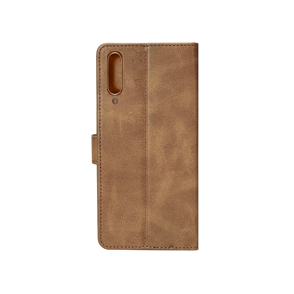 Rixus Bookcase For Samsung Galaxy A50 A505F Light Brown