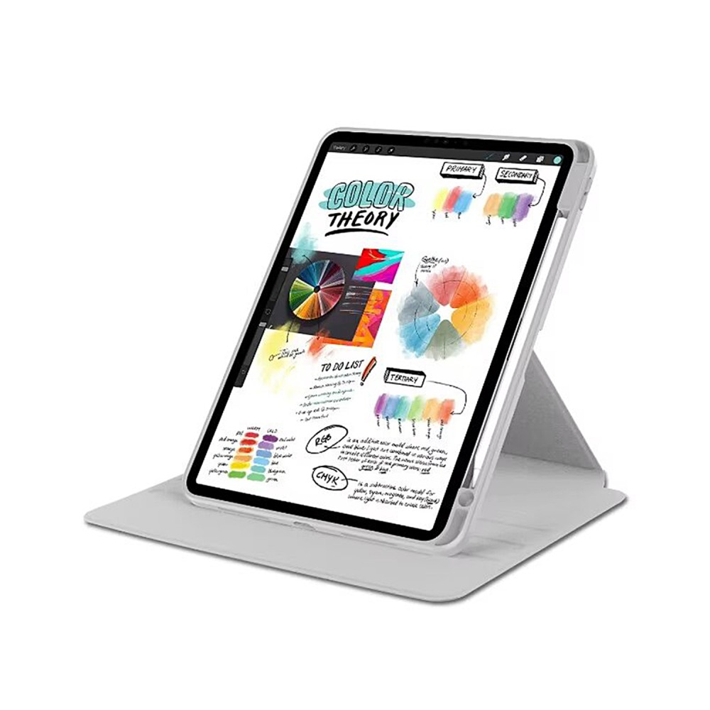 For iPad Air, Air 2 9.7 PU Leather Protective Case Grey