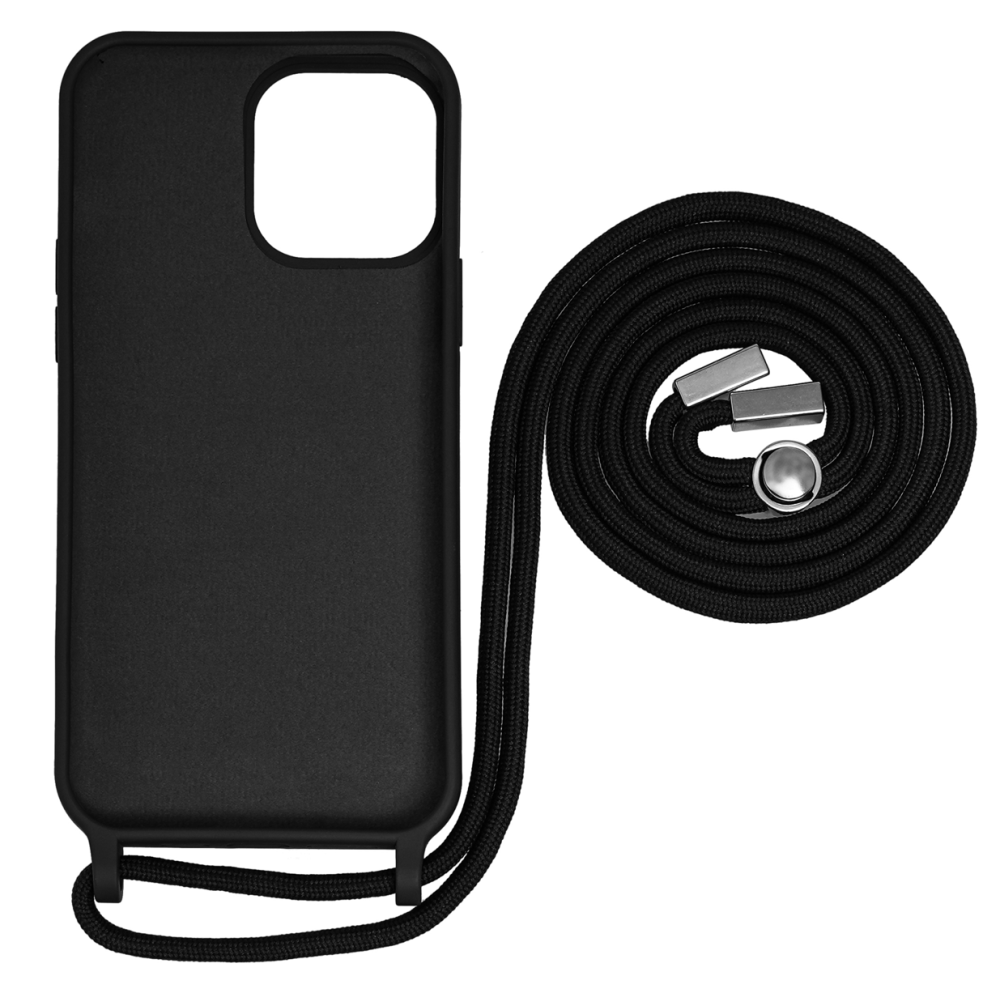 Furlo TPU Necklace Cord Cover For iPhone 14 Plus - Black