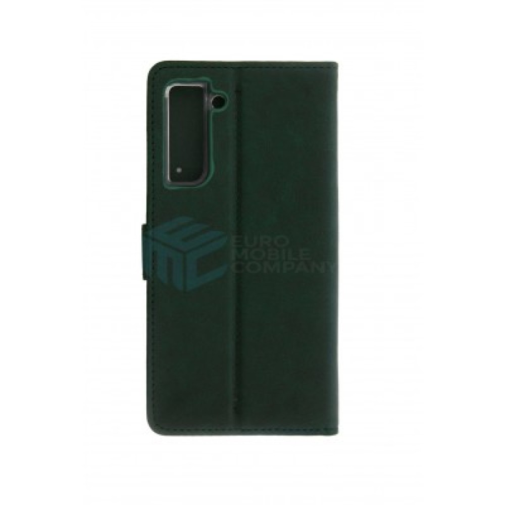 Rixus Bookcase For Samsung Galaxy S22 5G S901B Dark Green