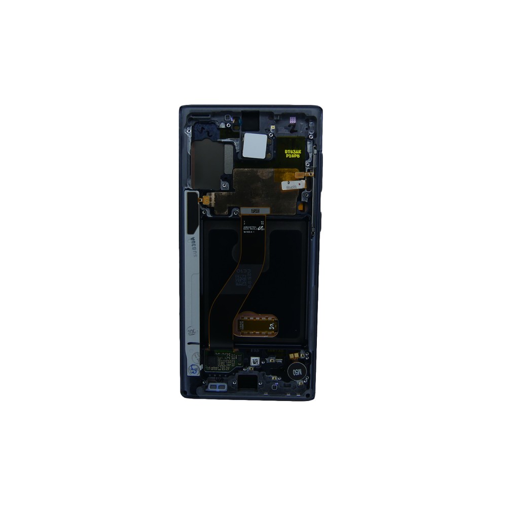 Samsung Galaxy Note 10 N970F Display And Digitizer With Frame Aura Black Service Pack