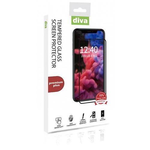 Diva Premium Plus Glass Protector For Samsung Galaxy A31 - Black