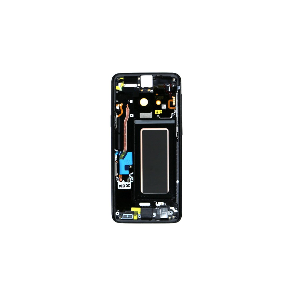 Samsung Galaxy S9 G960F Display And Digitizer With Frame Midnight Black Service Pack