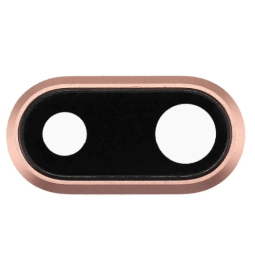 iPhone 8 Plus Camera Lens With Frame - Gold Rose (5pcs)