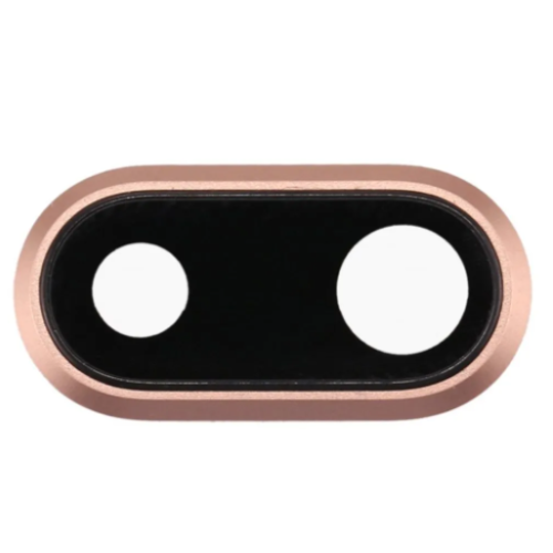 iPhone 8 Plus Camera Lens With Frame - Gold Rose (5pcs)