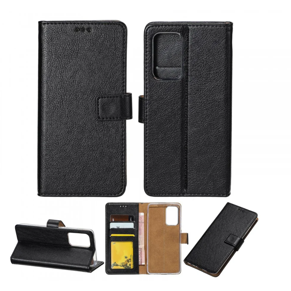 Rixus Bookcase For Samsung Galaxy S22 Ultra 5G S908B Black