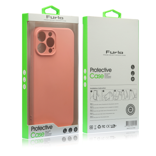 Furlo Protective Slim TPU Case For iPhone 14 Pro Max - Rose