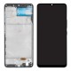 Samsung Galaxy A22 A225F Display And Digitizer With Frame Black Soft-OLED