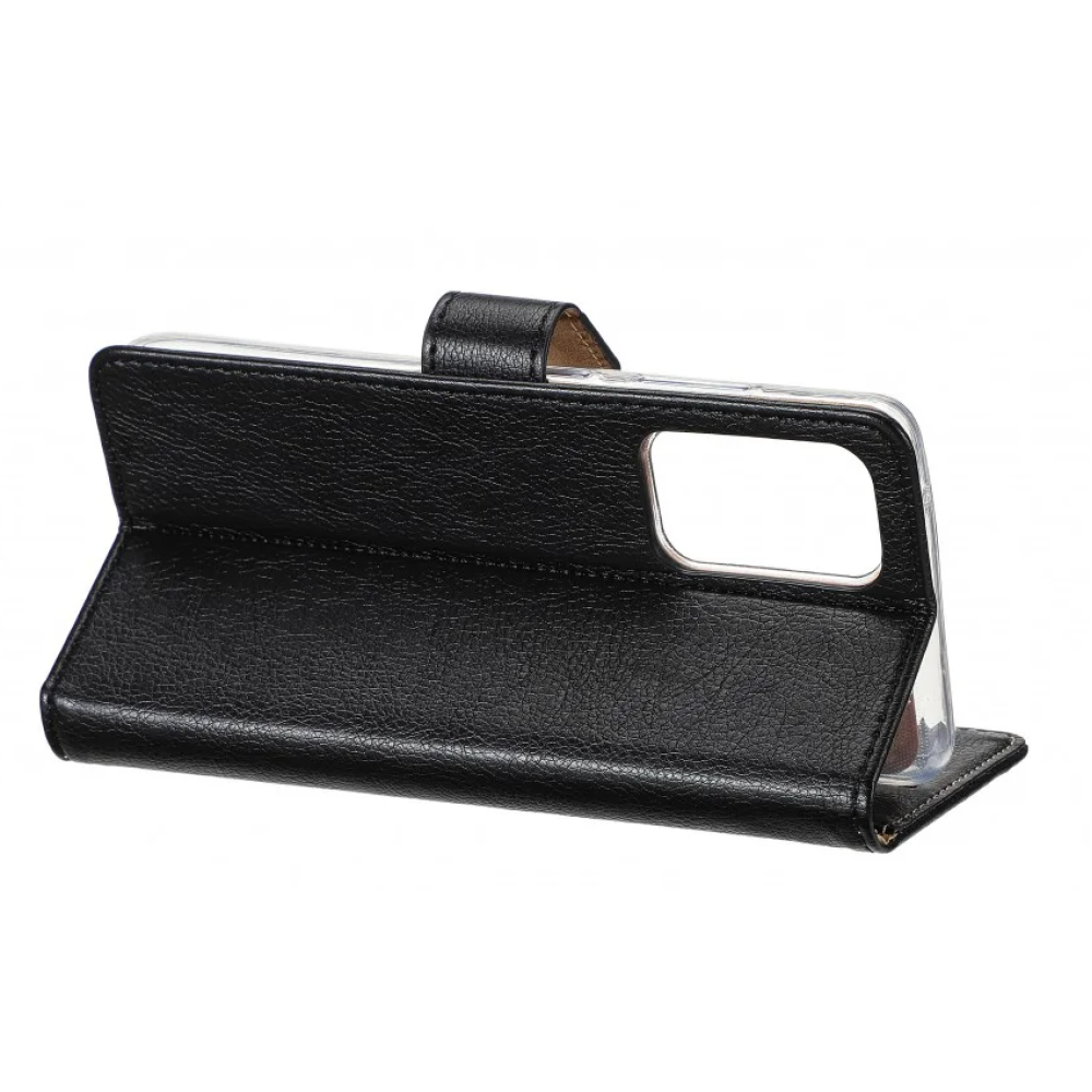 Rixus Bookcase For Samsung Galaxy S22 Ultra 5G S908B Black