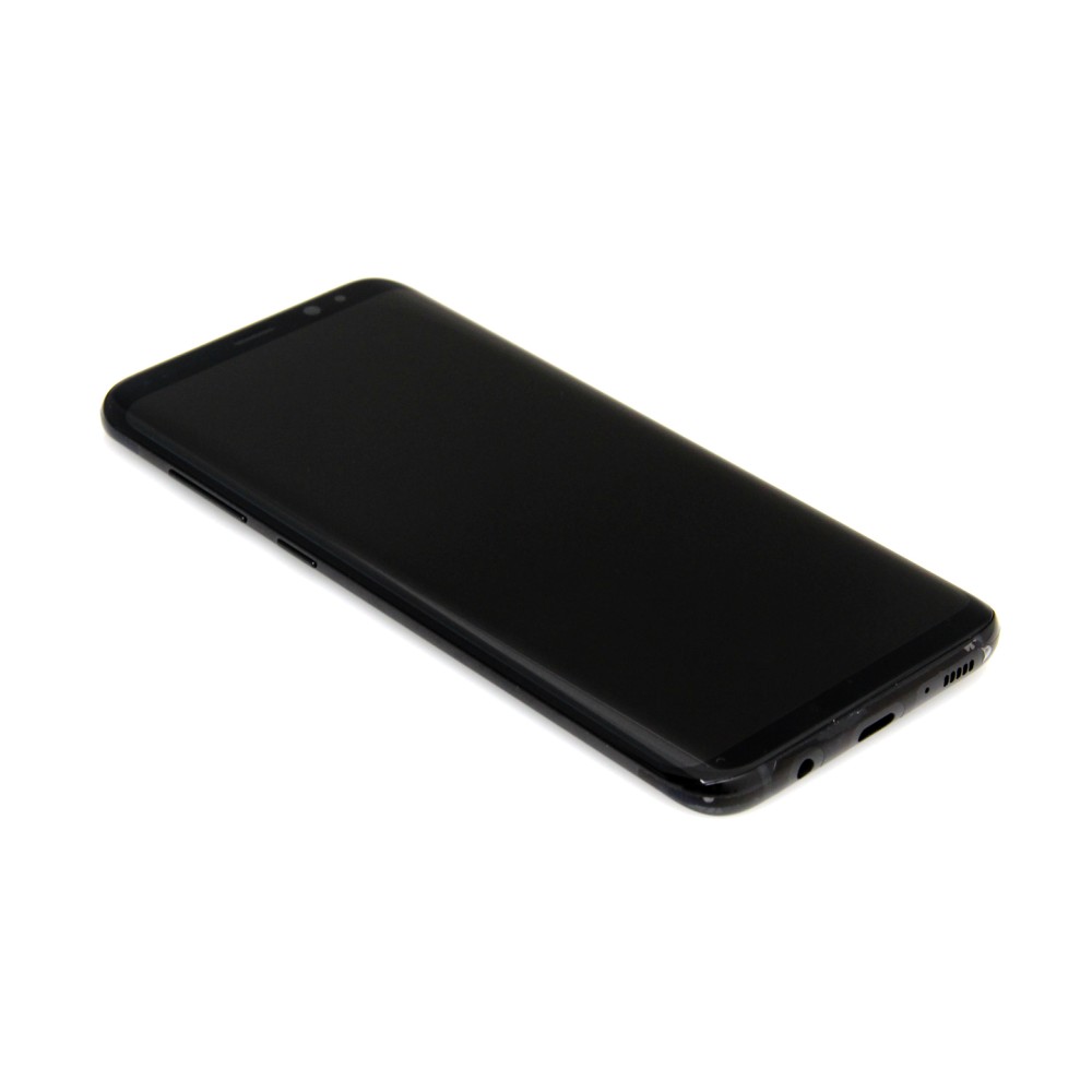 Samsung Galaxy S8 Plus G955F Display And Digitizer With Frame Midnight Black Service Pack