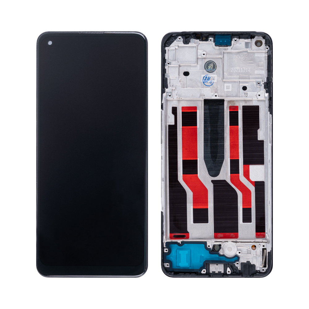 Oppo Reno7 Z 5G (CPH2343), Reno8 Lite 5G (CPH2343) Display And Digitizer With Frame Black OEM