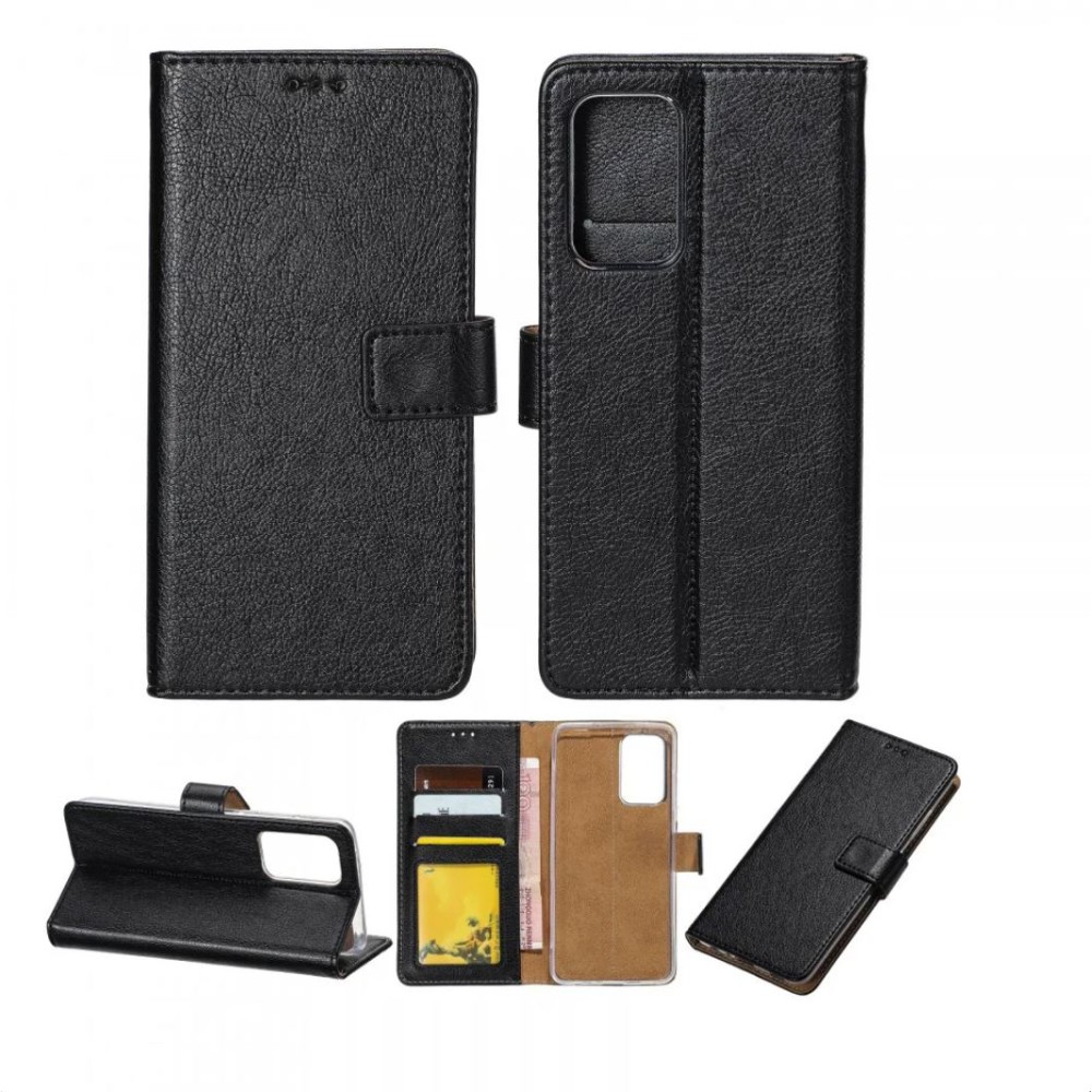 Rixus Bookcase For Samsung Galaxy A32 5G A326B Black