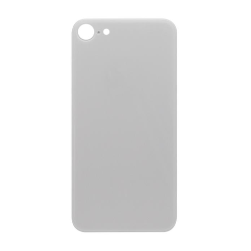For iPhone 8 Extra Glass White (Enlarged camera frame)