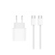 GaN USB-C Power Adapter CH3126 USB-C To USB-C Cable 100CM 35W White