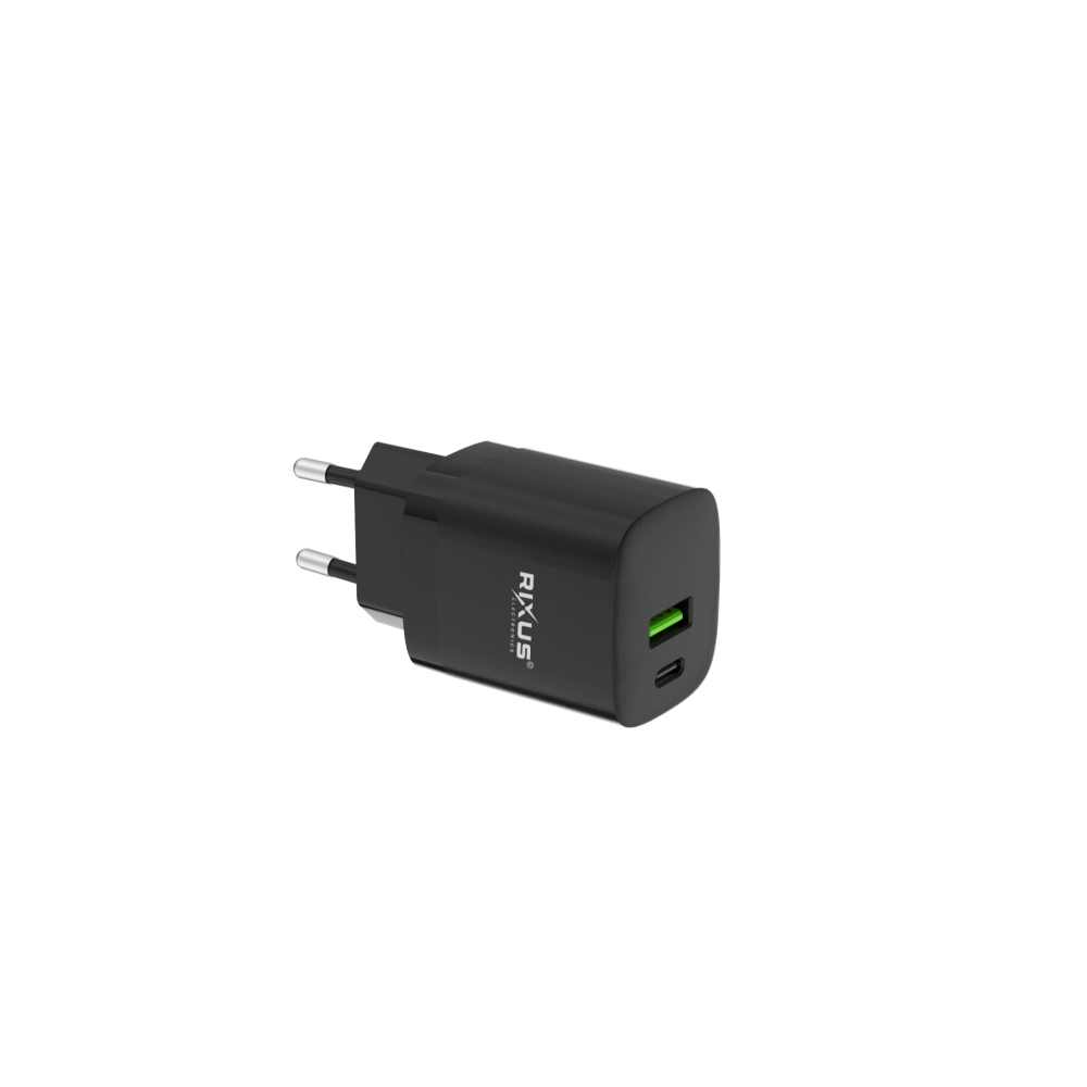 Rixus RX95 Fast Charging Adapter 30W Black