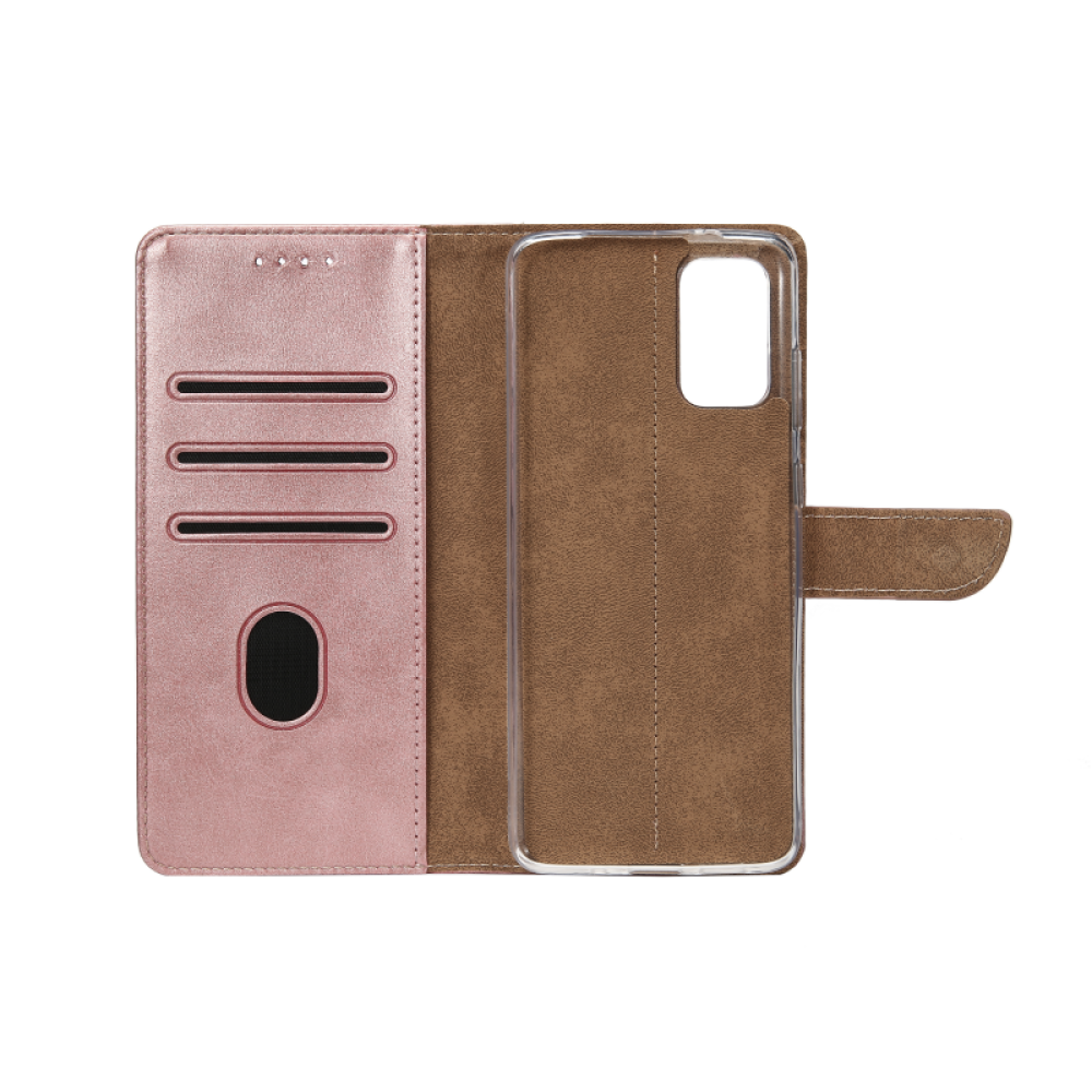 Rixus Bookcase For Samsung Galaxy A41 A415F Pink
